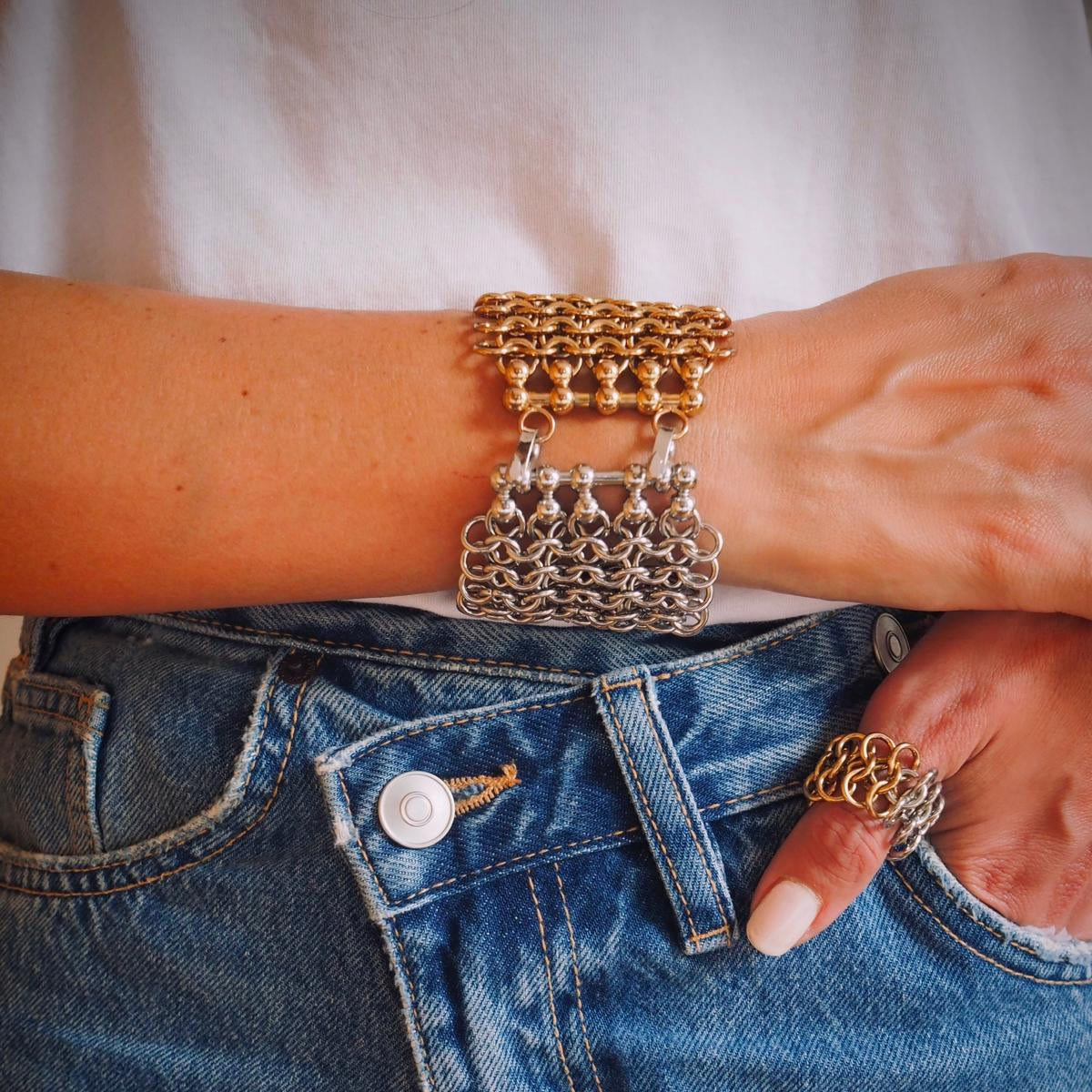 COFFRET VENDOME bracelet + bague — Édition Two-Tone