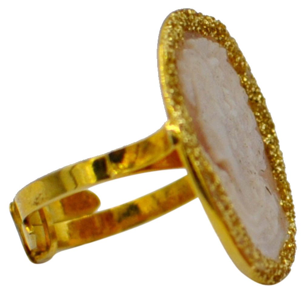 BAGUE CAMÉE ANCIEN EN OR 14 CARATS & ARGENT 925 | BIJOUX CAMEE - MY LITTLE VENDOME