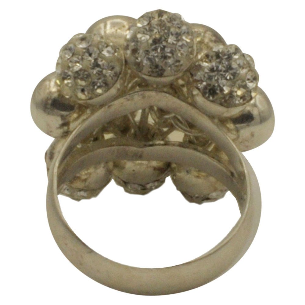 BAGUE VINTAGE BOULES EN ARGENT 925 ET PIERRES SEMI - PRÉCIEUSES - MY LITTLE VENDOME