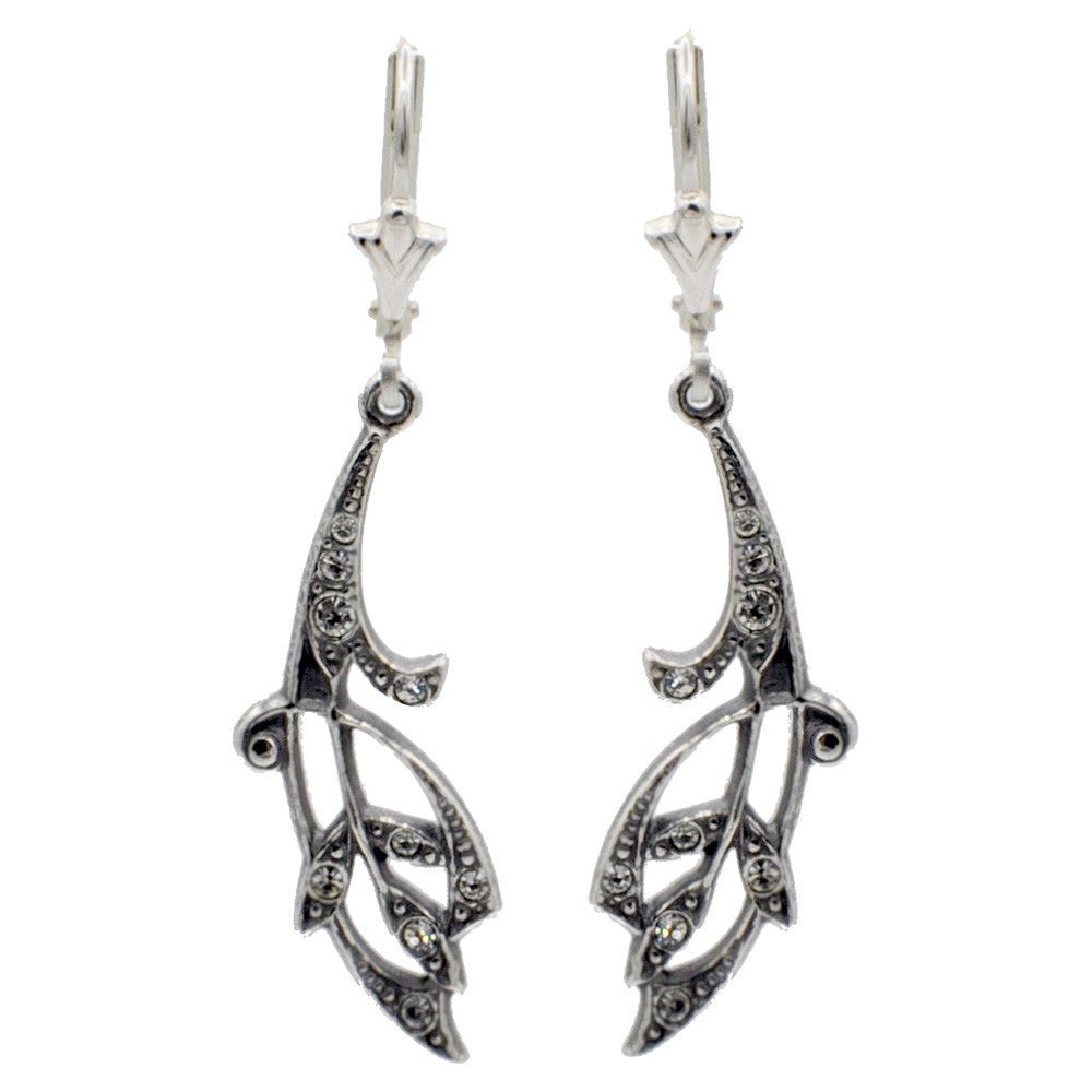 BOUCLE D'OREILLE ART DÉCO EN ARGENT 925 ET PIERRES SEMI PRÉCIEUSES - MY LITTLE VENDOME