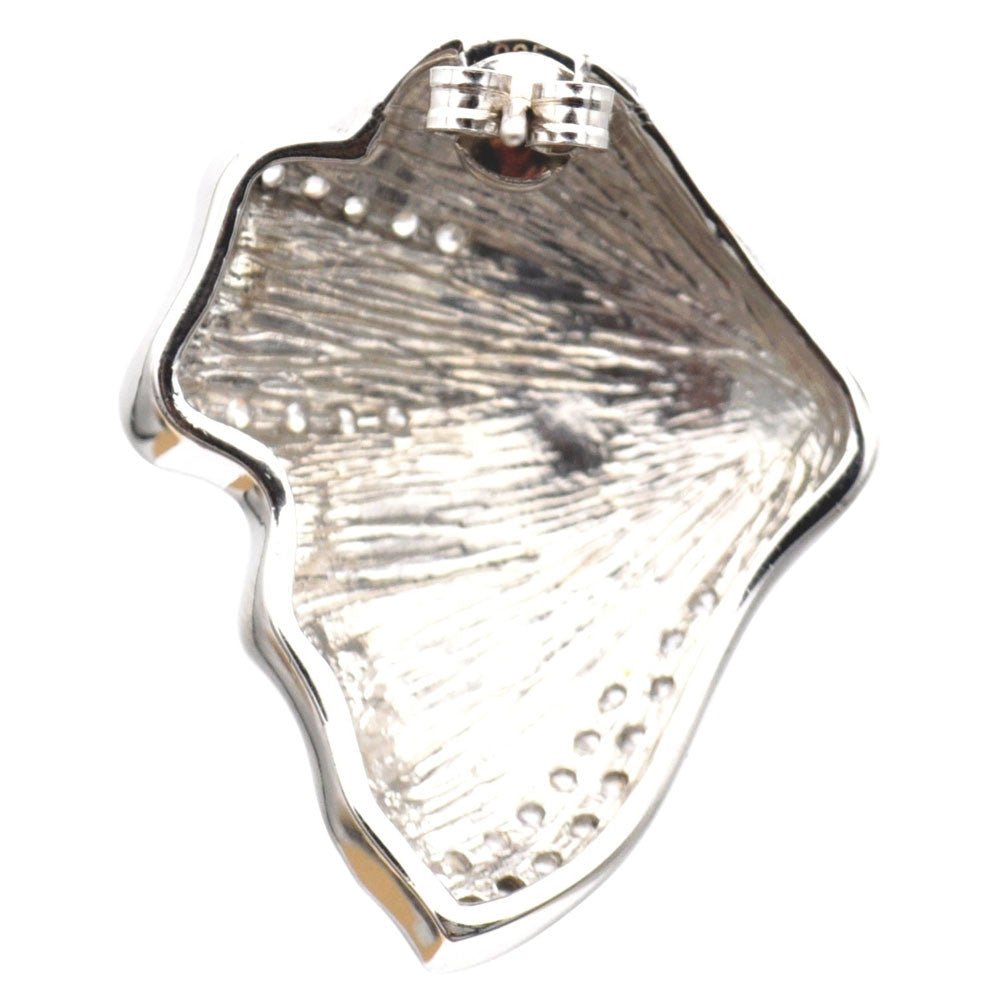 BOUCLE D'OREILLE LÉOPARD ÉMAILLÉ & CRISTAL DE ROCHE NATUREL - ARGENT 925 - MY LITTLE VENDOME