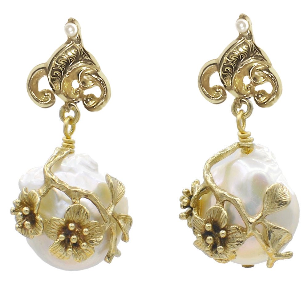 BOUCLE D'OREILLE PERLE BAROQUE - MY LITTLE VENDOME