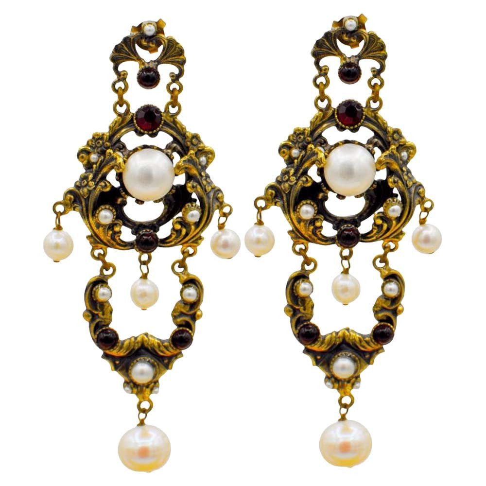 BOUCLES D'OREILLES ORIGINALES EN PERLE DE CULTURE - MY LITTLE VENDOME