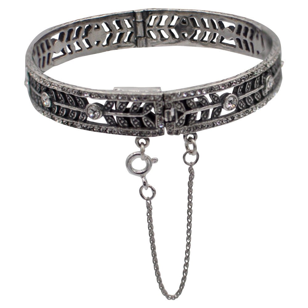 BRACELET JONC ARGENT ART DECO - MY LITTLE VENDOME