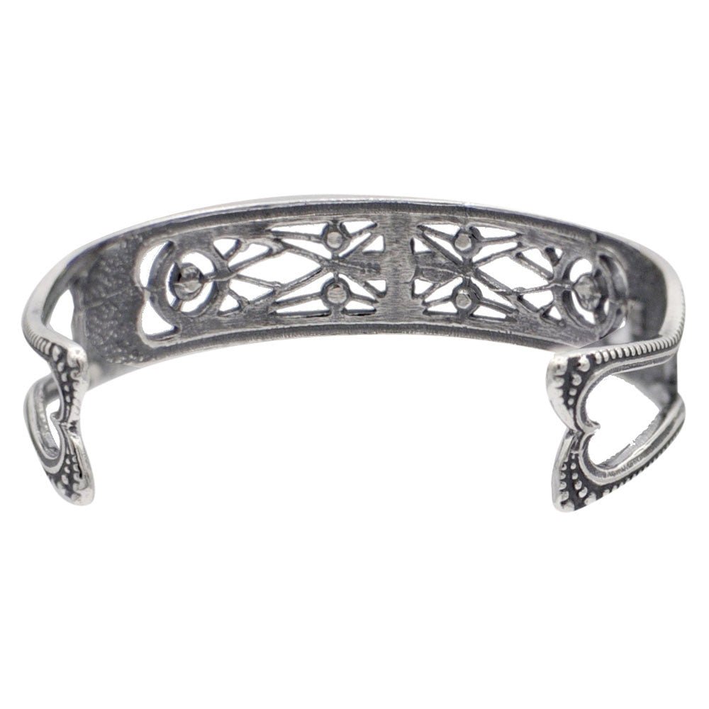 BRACELET JONC EN ARGENT ART DECO ET PIERRES SEMI PRÉCIEUSES - MY LITTLE VENDOME