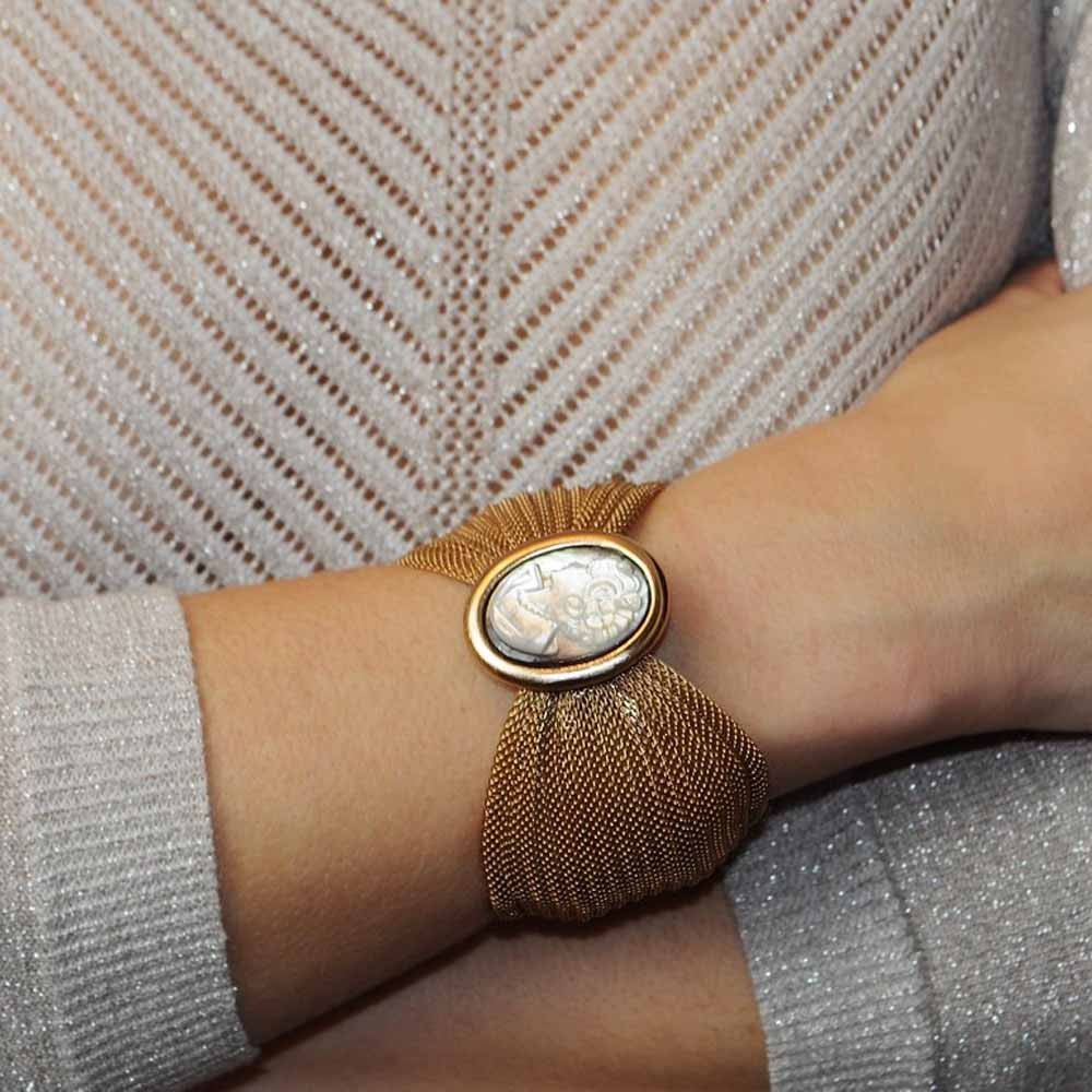 CAMEE BRACELET MANCHETTE OR VENITIEN | BIJOUX CAMEE - MY LITTLE VENDOME