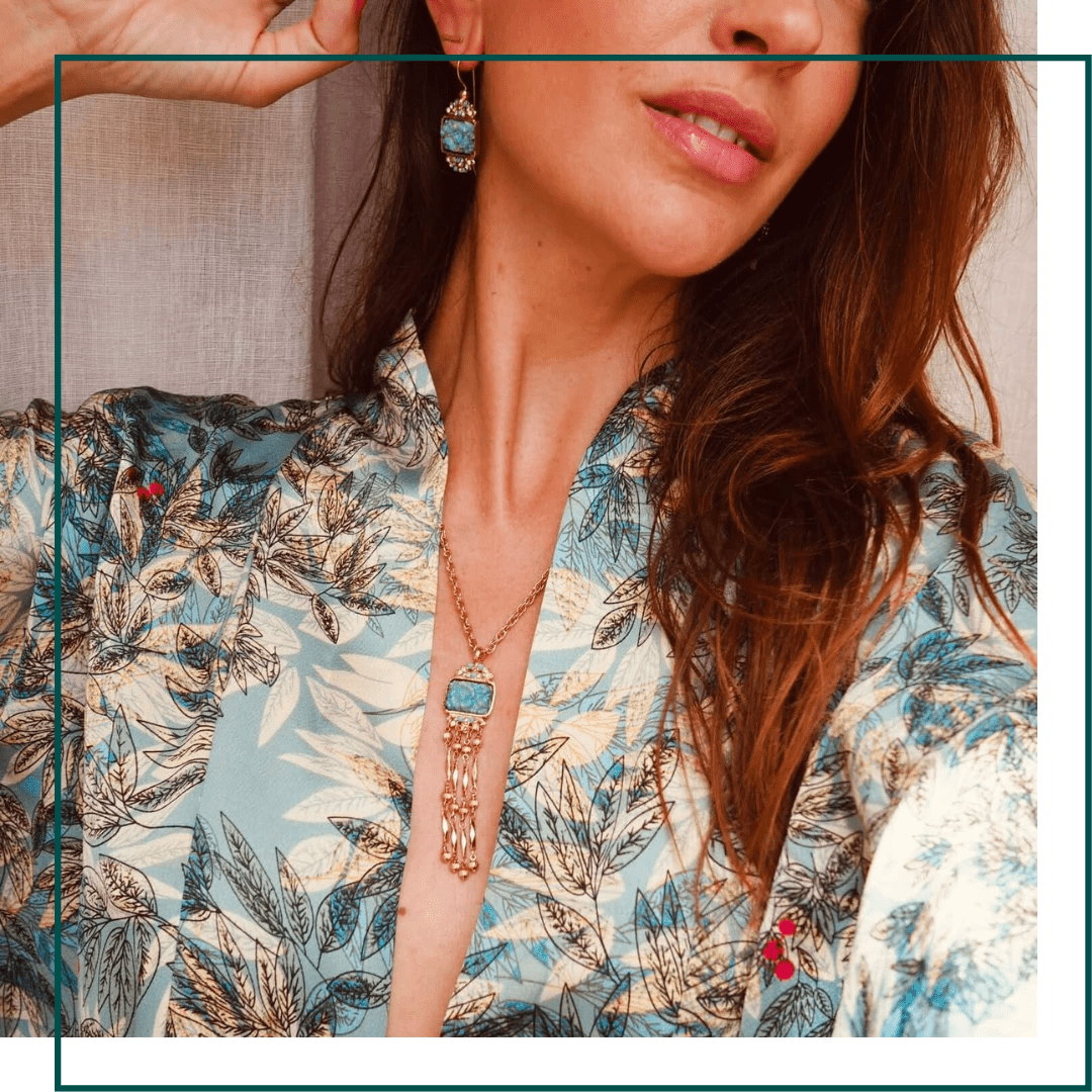 COFFRET ROSIERS Collier + boucles d'oreilles - MY LITTLE VENDOME