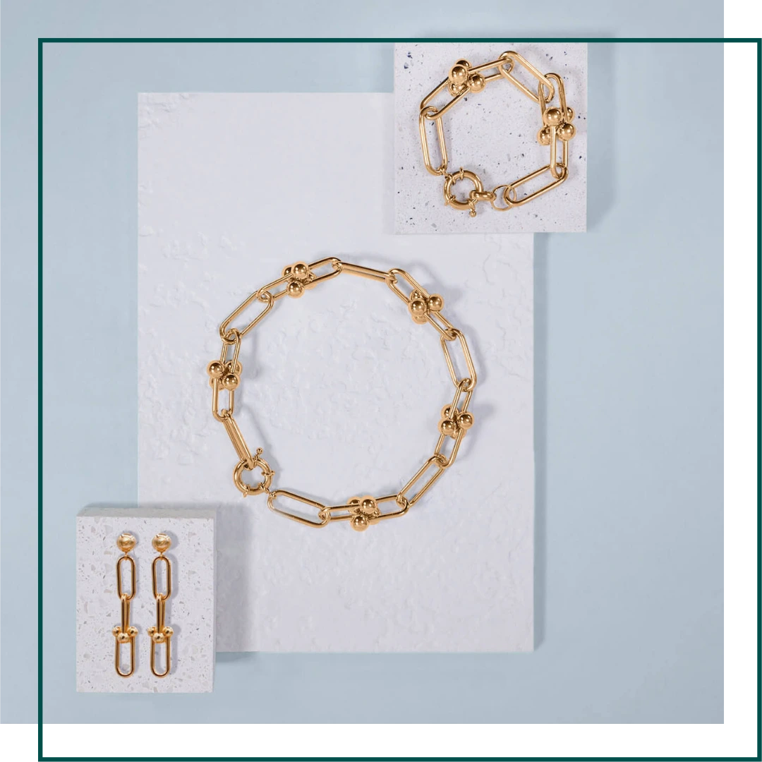 COFFRET ARC Collier + bracelet + BO