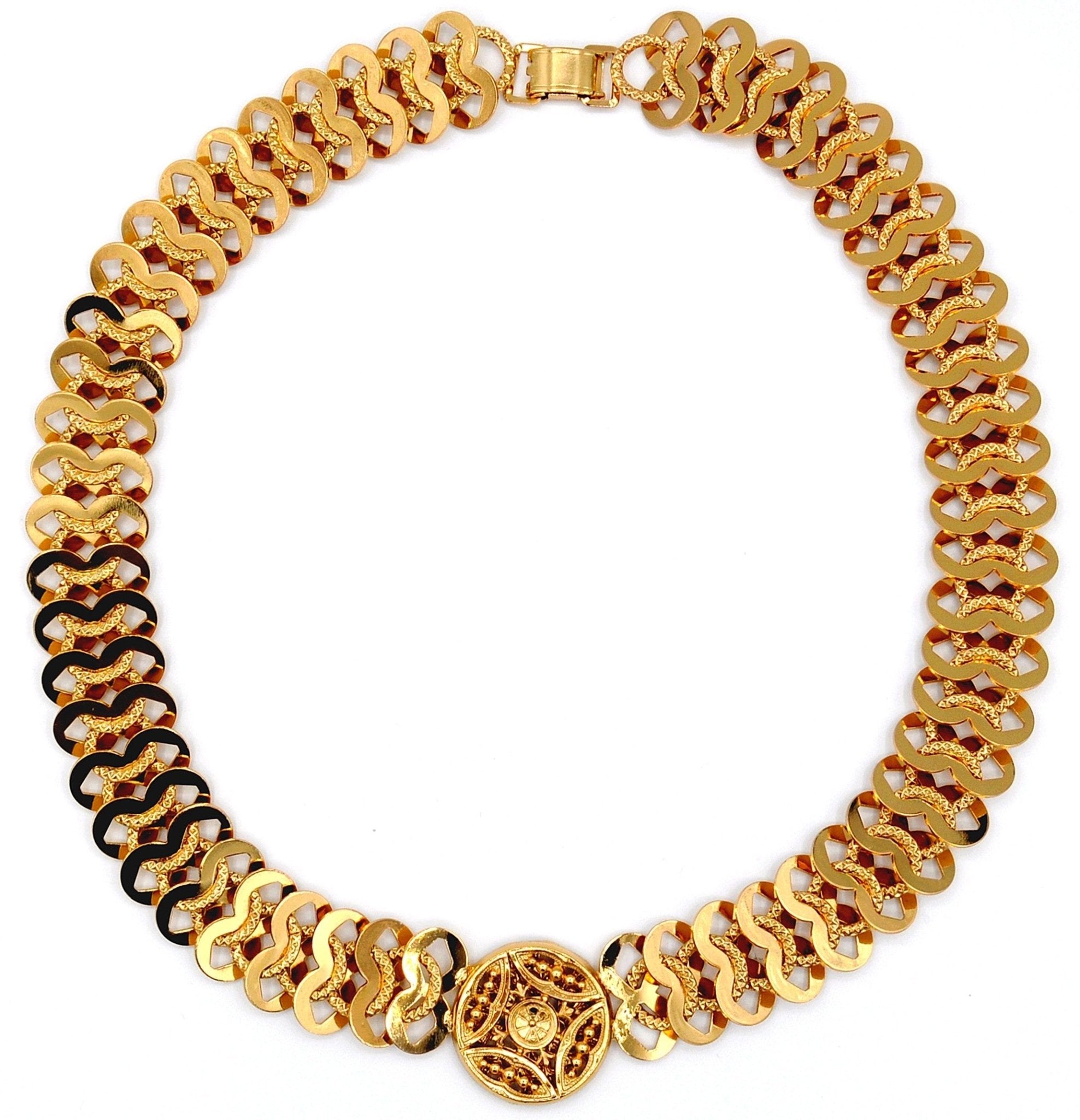 COLLIER RAS DE COU DORE COLLIER OR VENITIEN 14 CARATS COLLIER FEMME COLLIER BOHO COLLIER RAS DE COU OR - MY LITTLE VENDOME