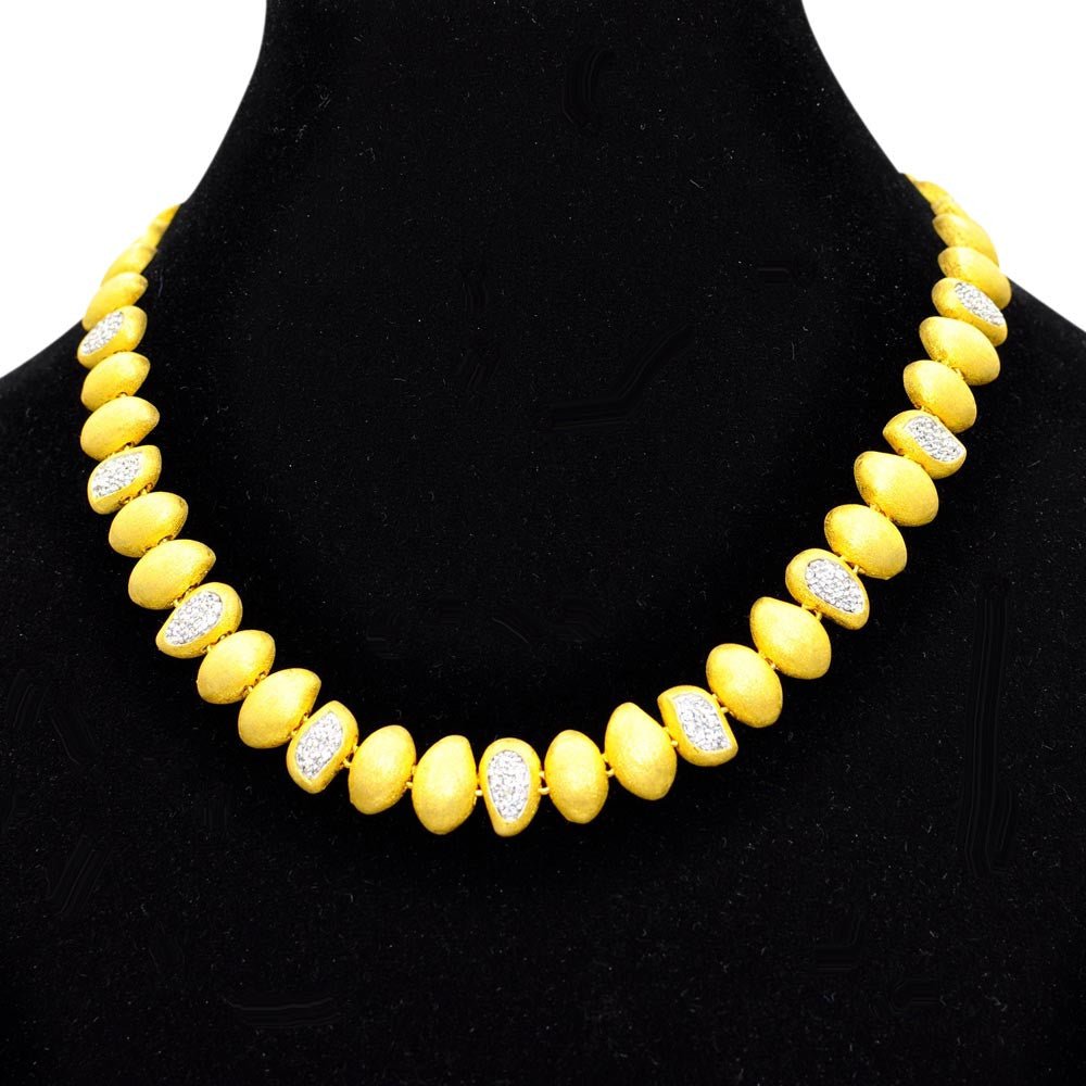 COLLIER RAS DE COU EN OR 14 CARATS ET ARGENT 925 - MY LITTLE VENDOME