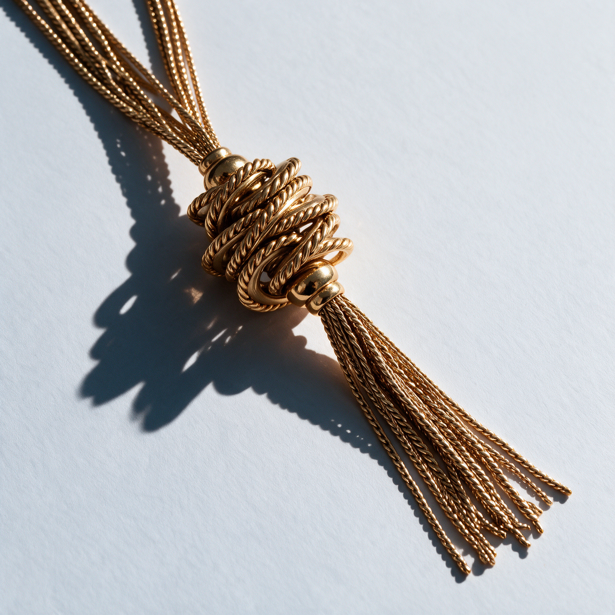 OPERA POMPON LONG NECKLACE in Venetian Gold, My Little Vendôme jewelry