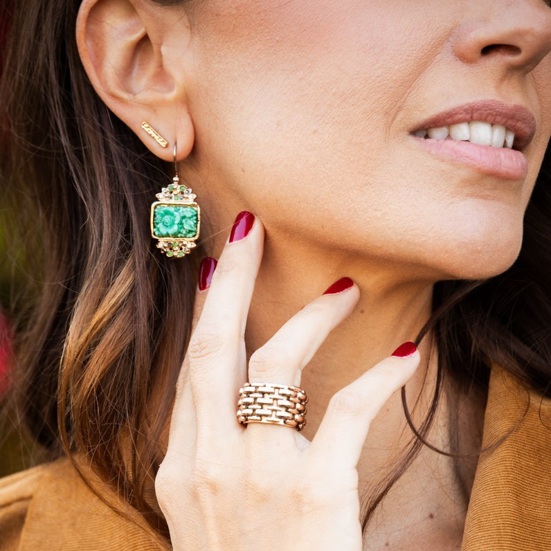 BOUCLE D'OREILLE ROSIERS - MY LITTLE VENDOME