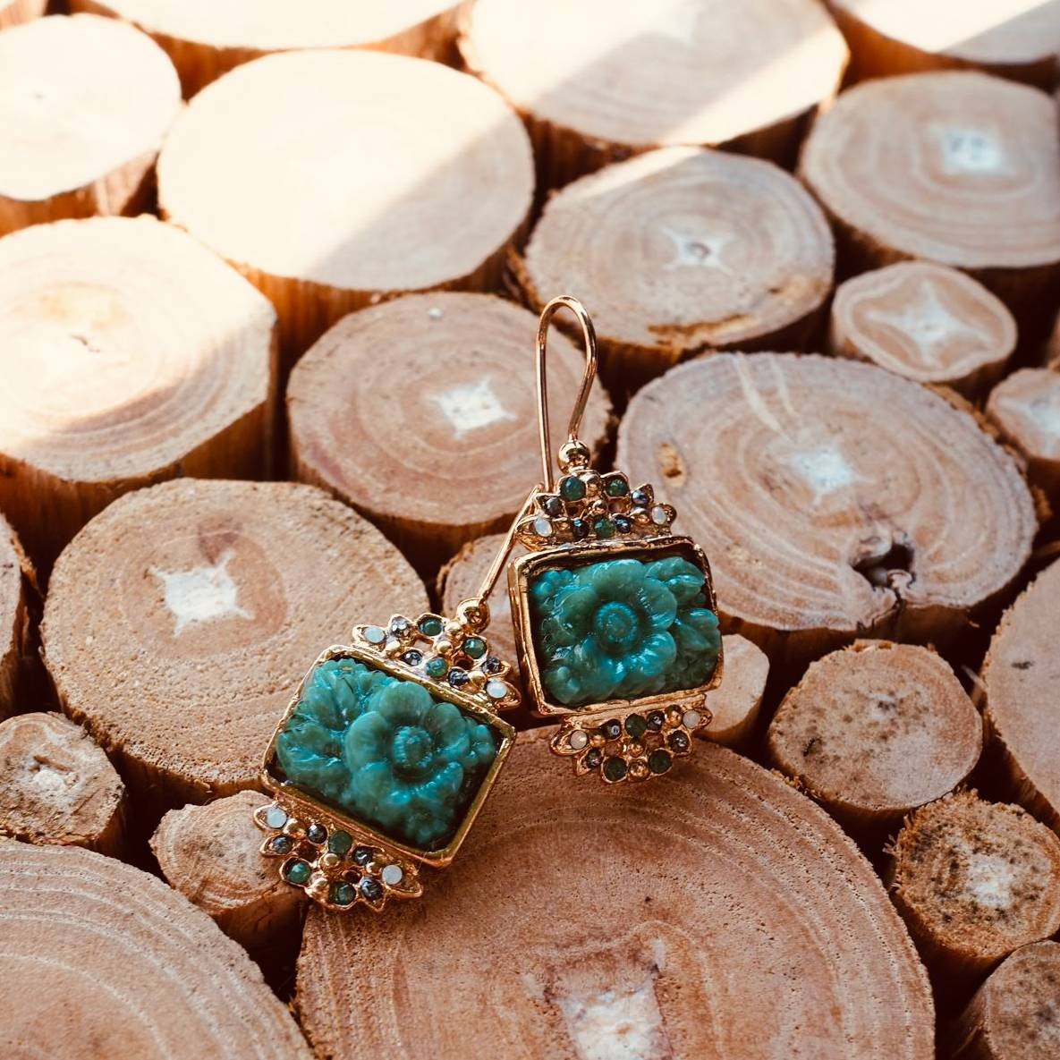 BOUCLE D'OREILLE ROSIERS - MY LITTLE VENDOME