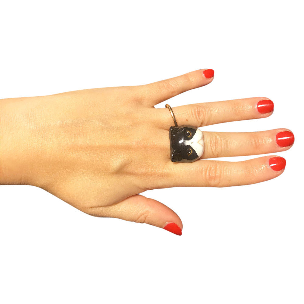 CHAT BAGUE EMAIL, BAGUE CHAT, BAGUE FEMME, CADEAU FEMME - MY LITTLE VENDOME