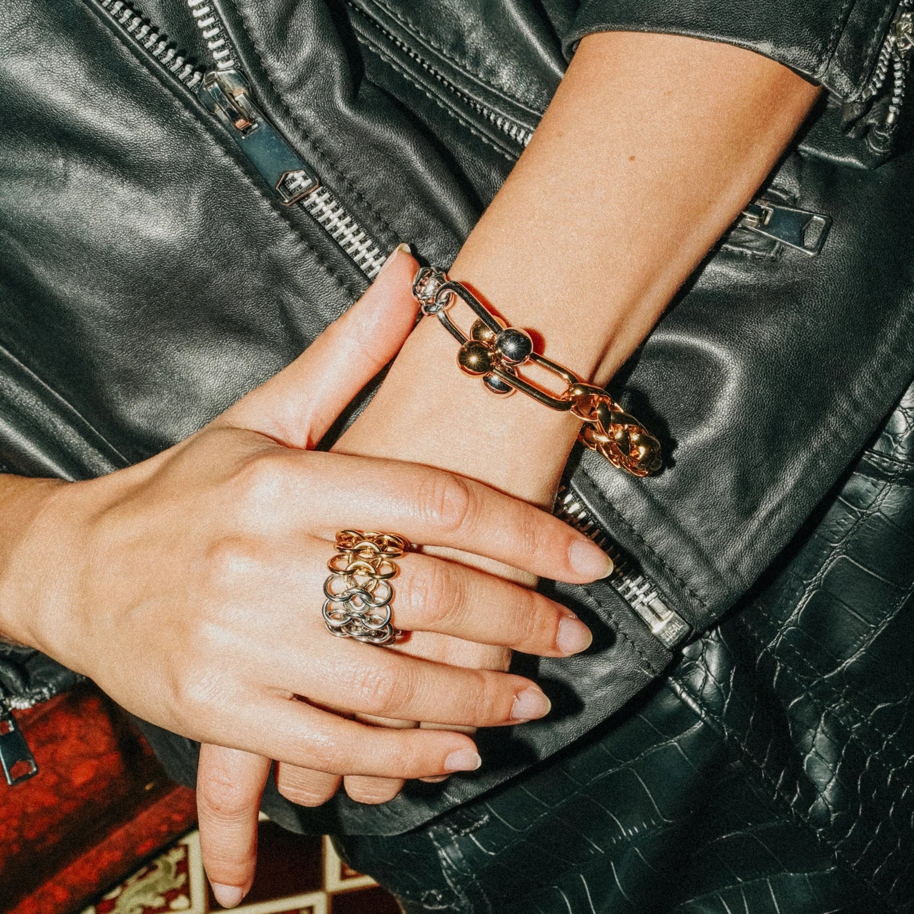 COFFRET VENDOME bracelet + bague — Édition Two-Tone