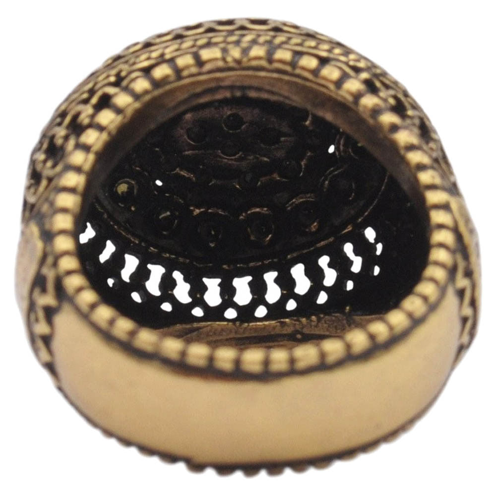 PEARL & COPPER ARABESQUE RING - MY LITTLE VENDOME