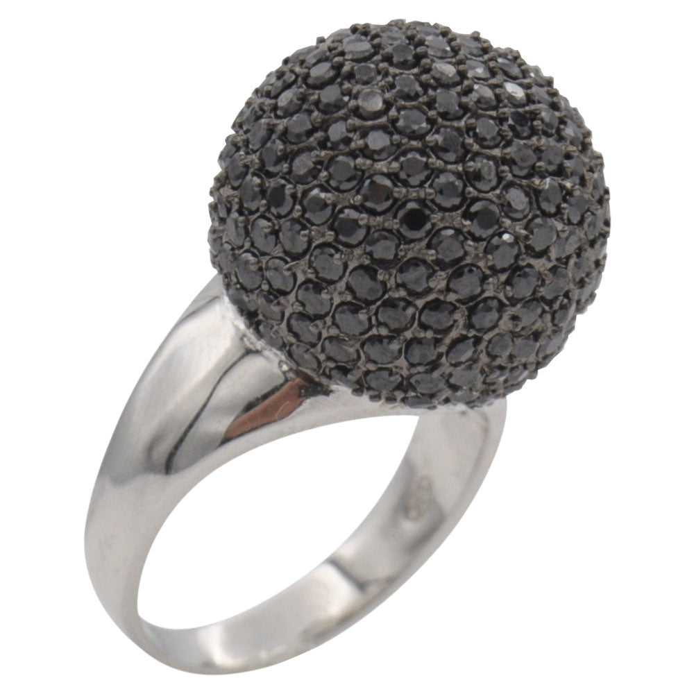 BLACK ON SILVER CRYSTAL PAVÉ - MY LITTLE VENDOME