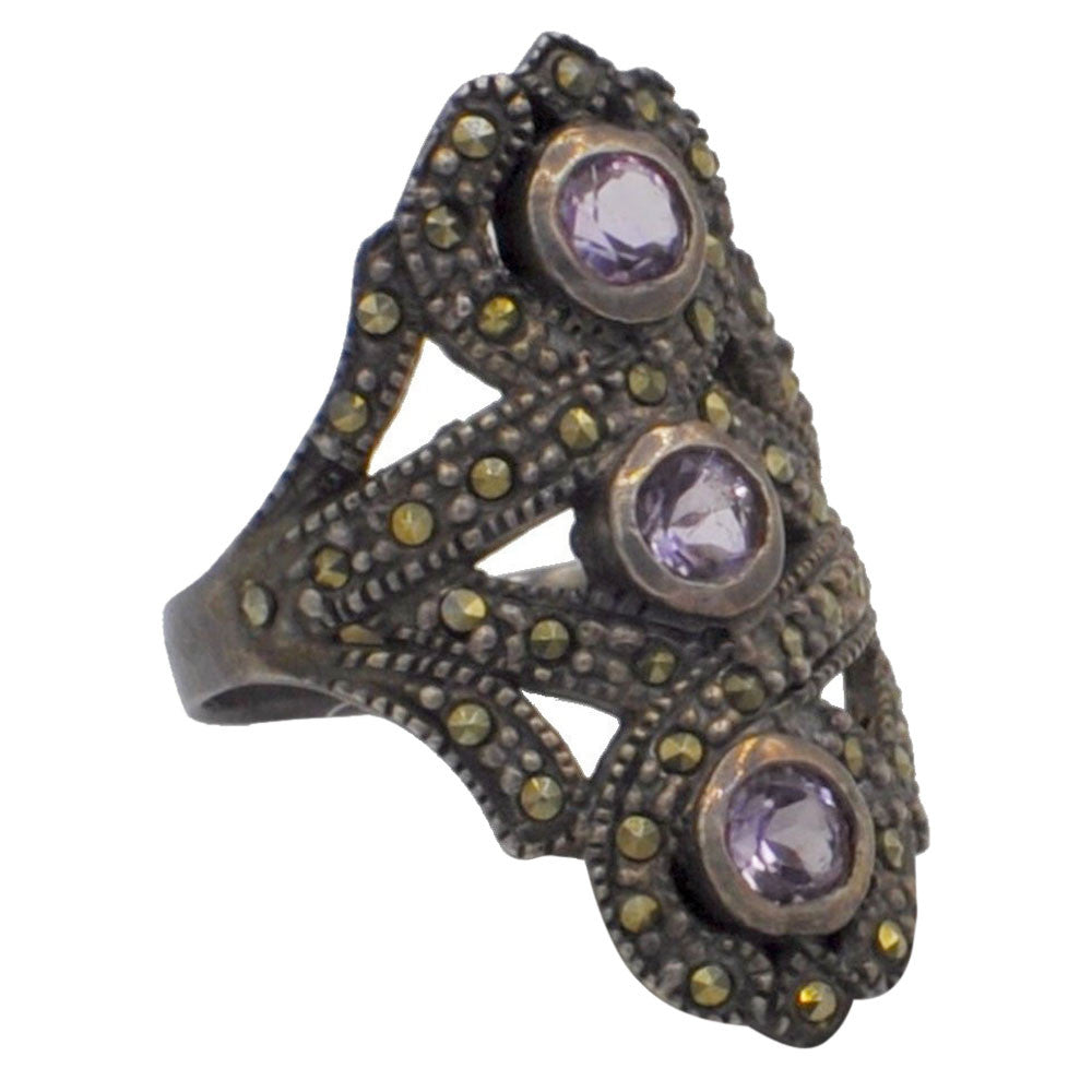 925 SILVER AMETHYST RING - MY LITTLE VENDOME