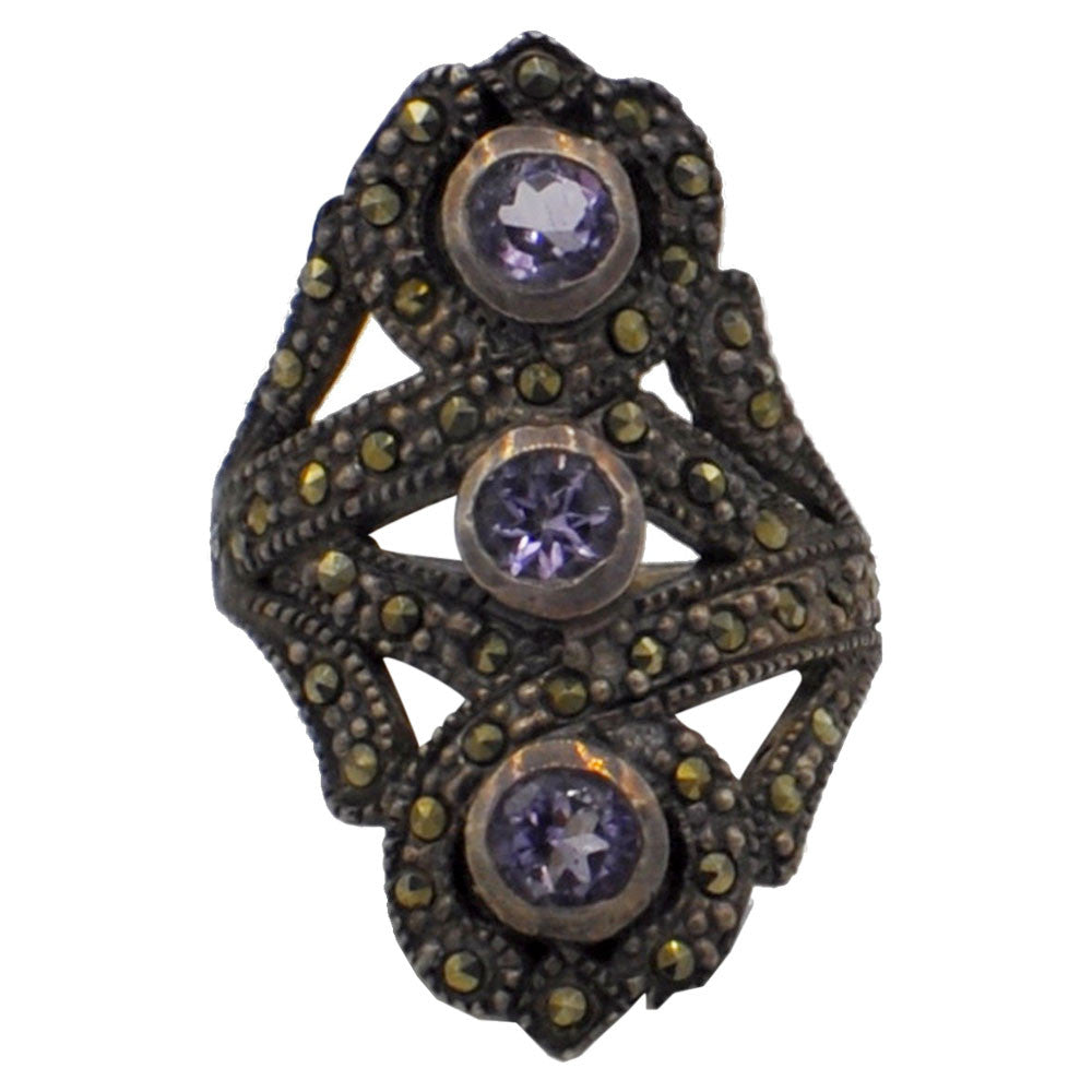 925 SILVER AMETHYST RING - MY LITTLE VENDOME