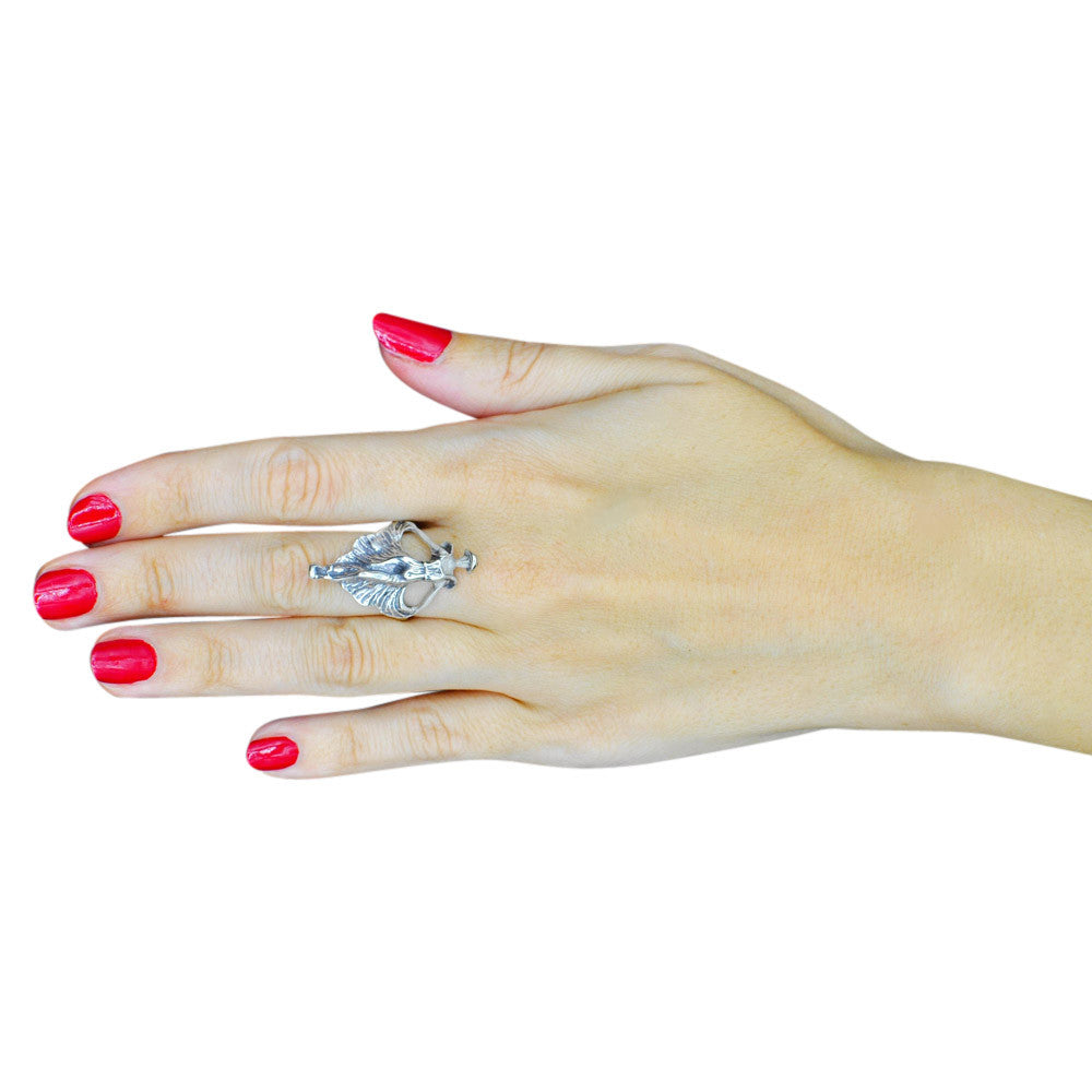VINTAGE ART NOUVEAU RING IN 925 SILVER - MY LITTLE VENDOME