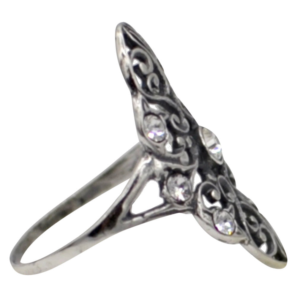 BAGUE ART DECO EN ARGENT 925 ET PIERRES SEMI PRECIEUSES - MY LITTLE VENDOME