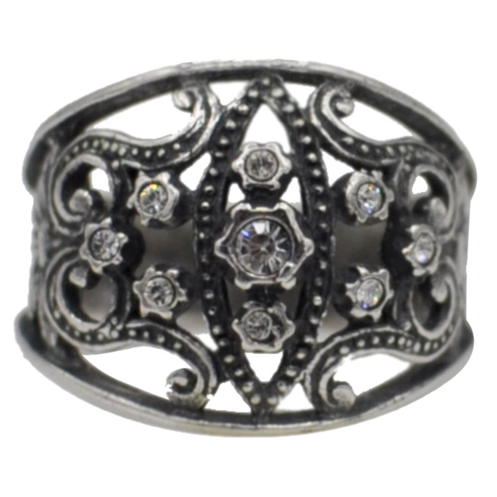 BAGUE ART DECO EN ARGENT 925 ET PIERRE SEMI PRECIEUSE - MY LITTLE VENDOME