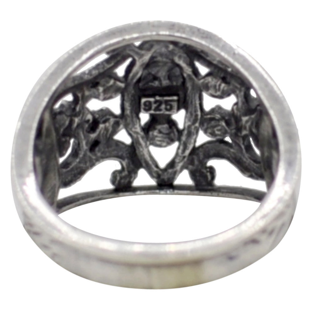 BAGUE ART DECO EN ARGENT 925 ET PIERRE SEMI PRECIEUSE - MY LITTLE VENDOME