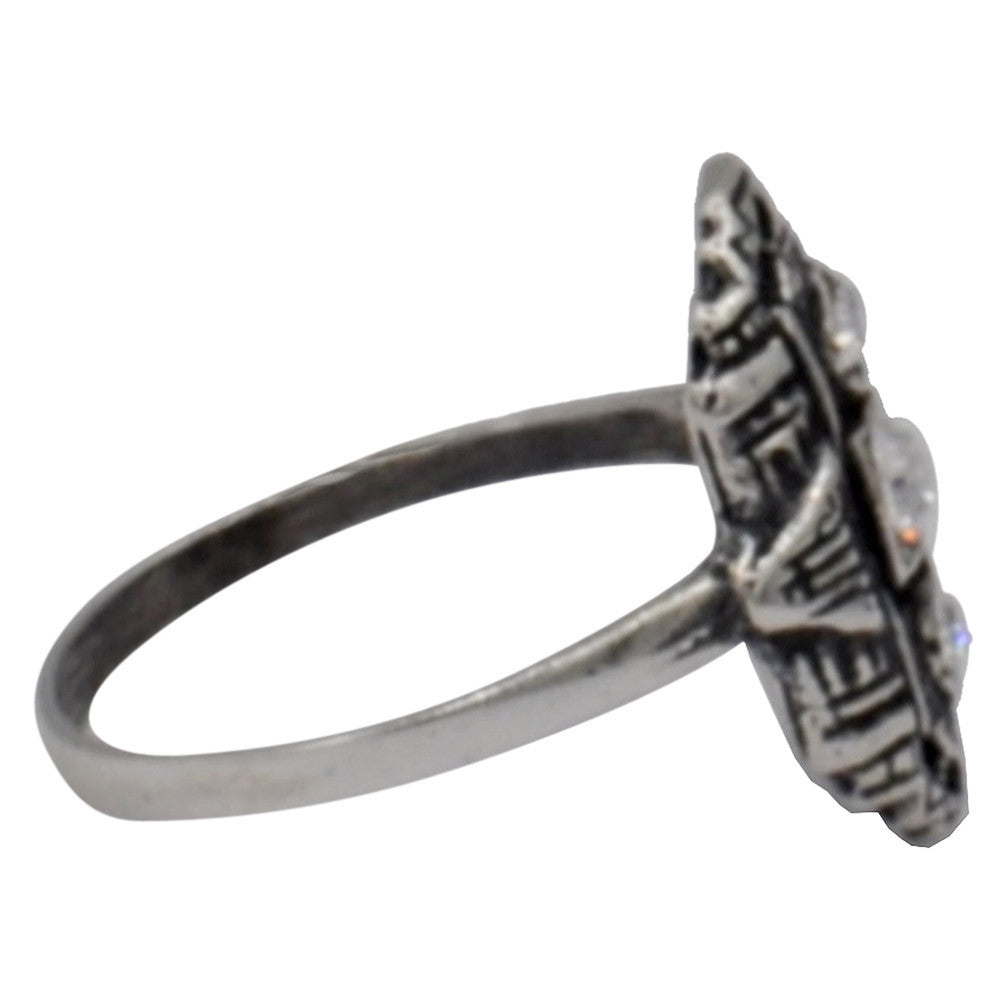 ART DECO RING IN 925 STERLING SILVER AND SEMI-PRECIOUS STONES - MY LITTLE VENDOME