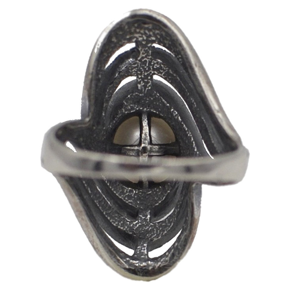 ART DECO 925 SILVER NATURAL PEARL RING - MY LITTLE VENDOME
