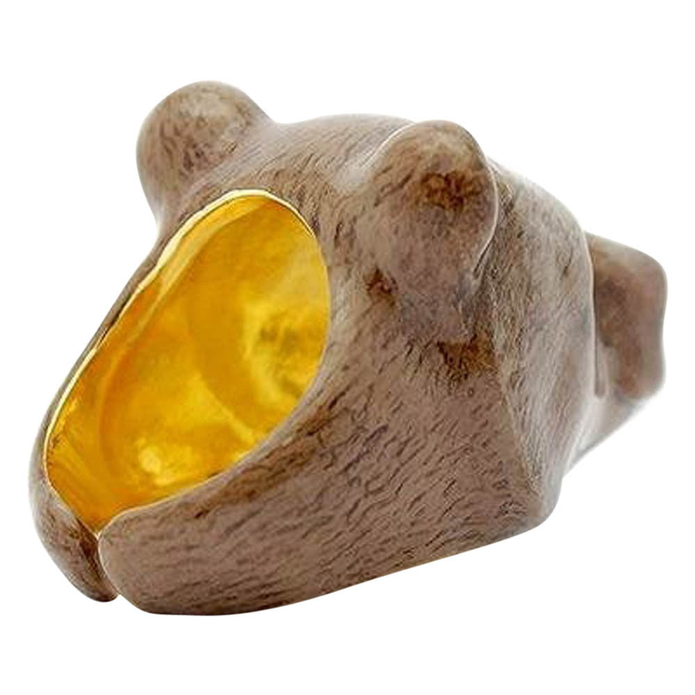 BROWN BEAR RING - ANIMAL RING - MY LITTLE VENDOME