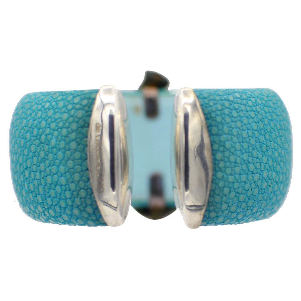 925 SILVER TURQUOISE STINGRAY CUFF BRACELET - MY LITTLE VENDOME