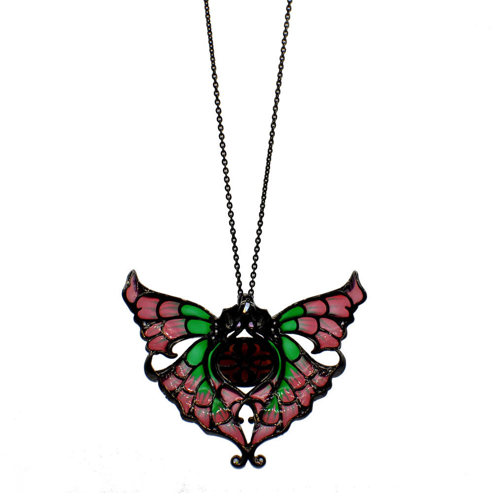 ART NOUVEAU STAINED GLASS & CAMEO - LADIES PENDANT SILVER 925 | BIJOUX CAMEE - MY LITTLE VENDOME