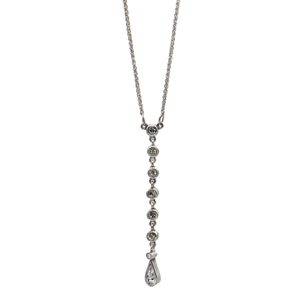 Y NECKLACE IN 925 STERLING SILVER AND SEMI-PRECIOUS STONES - MY LITTLE VENDOME