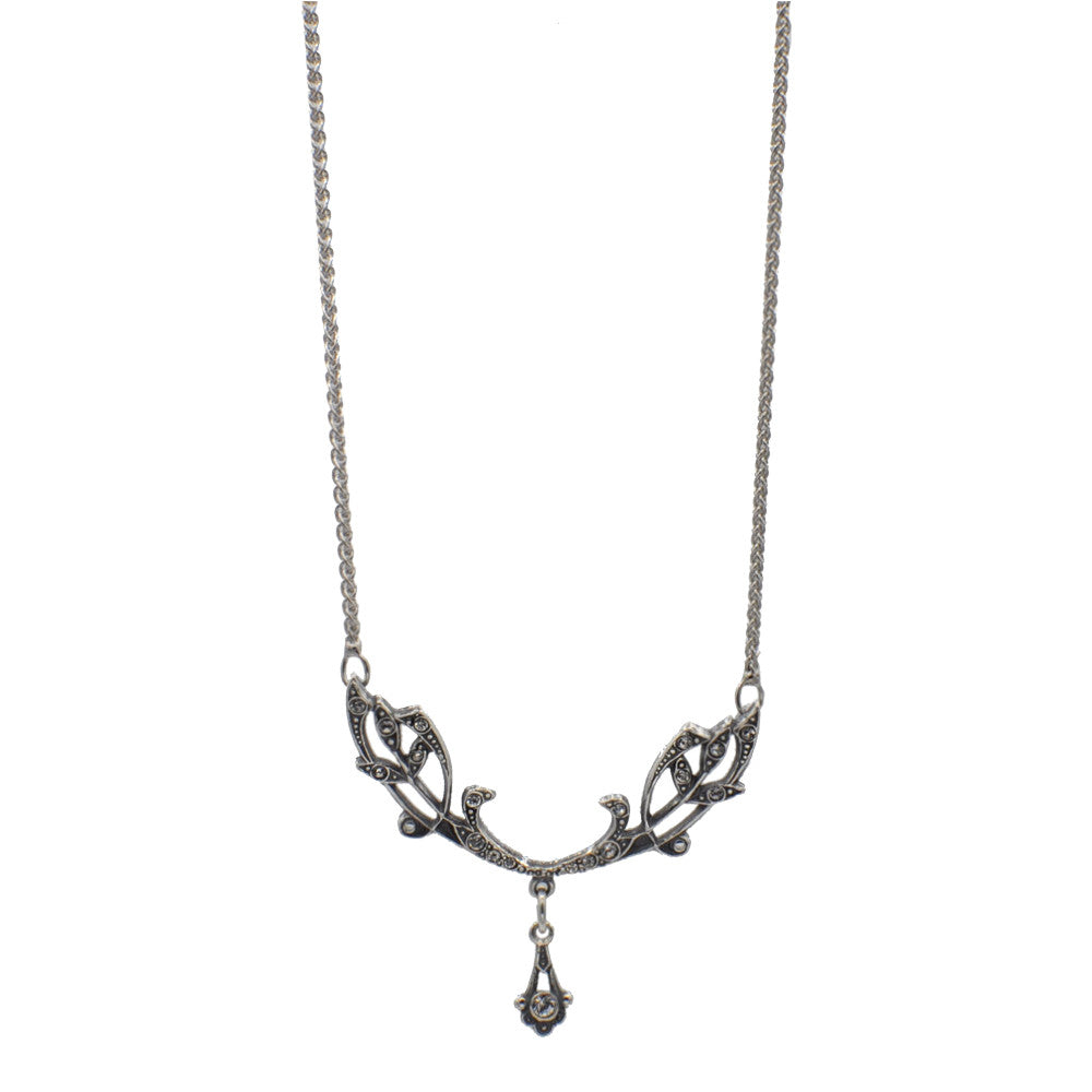 ART DECO NECKLACE IN 925 STERLING SILVER AND SEMI-PRECIOUS STONES - MY LITTLE VENDOME