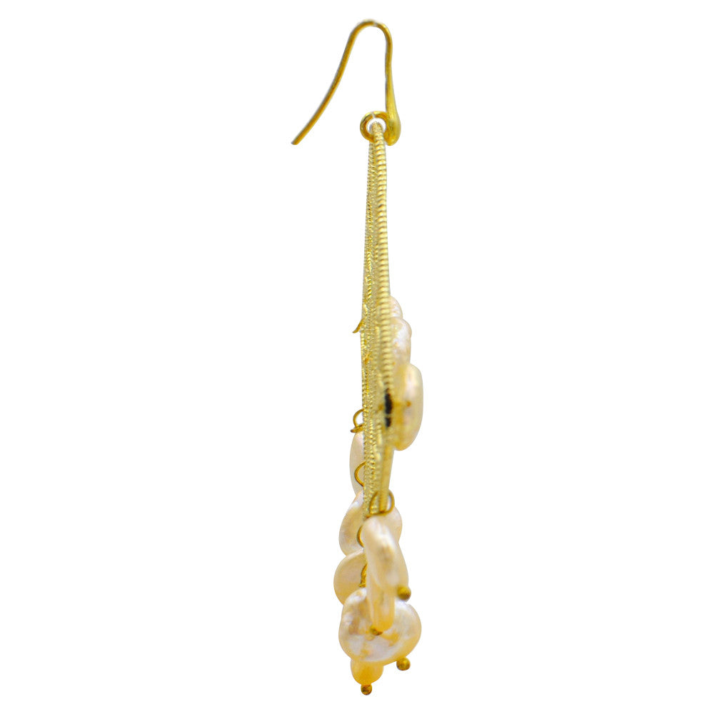 CULTURED PEARLS GOLD EARRINGS WOMEN'S GIFT - MY LITTLE VENDOME