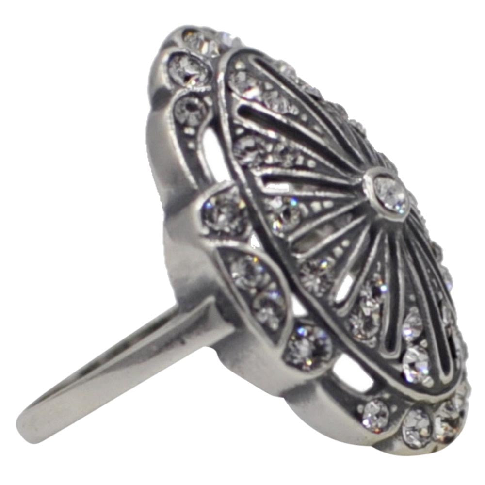 BAGUE ART DECO EN ARGENT 925 ET PIERRE SEMI PRECIEUSE - MY LITTLE VENDOME