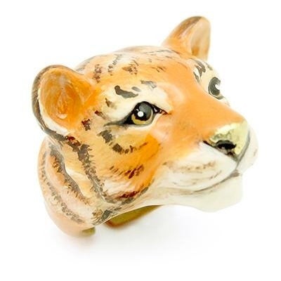 TIGER RING HAND-ENAMELED ANIMAL RING - MY LITTLE VENDOME