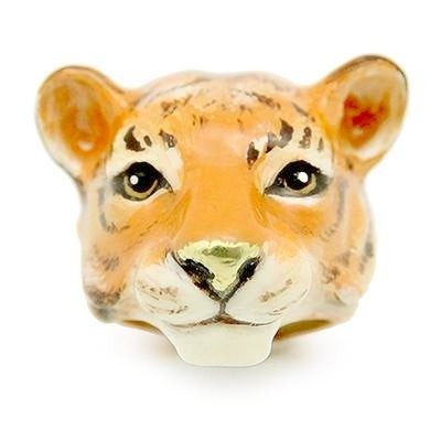 TIGER RING HAND-ENAMELED ANIMAL RING - MY LITTLE VENDOME