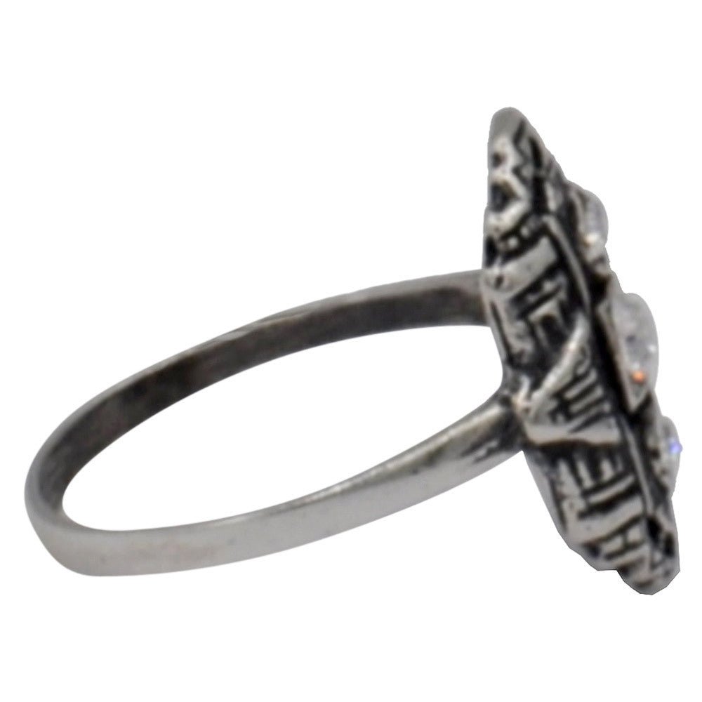 BAGUE ART DÉCO EN ARGENT 925 ET PIERRES SEMI PRÉCIEUSES - MY LITTLE VENDOME