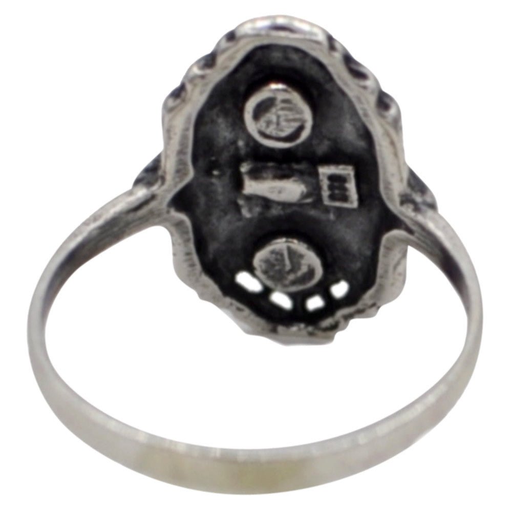 BAGUE ART DÉCO EN ARGENT 925 ET PIERRES SEMI PRÉCIEUSES - MY LITTLE VENDOME