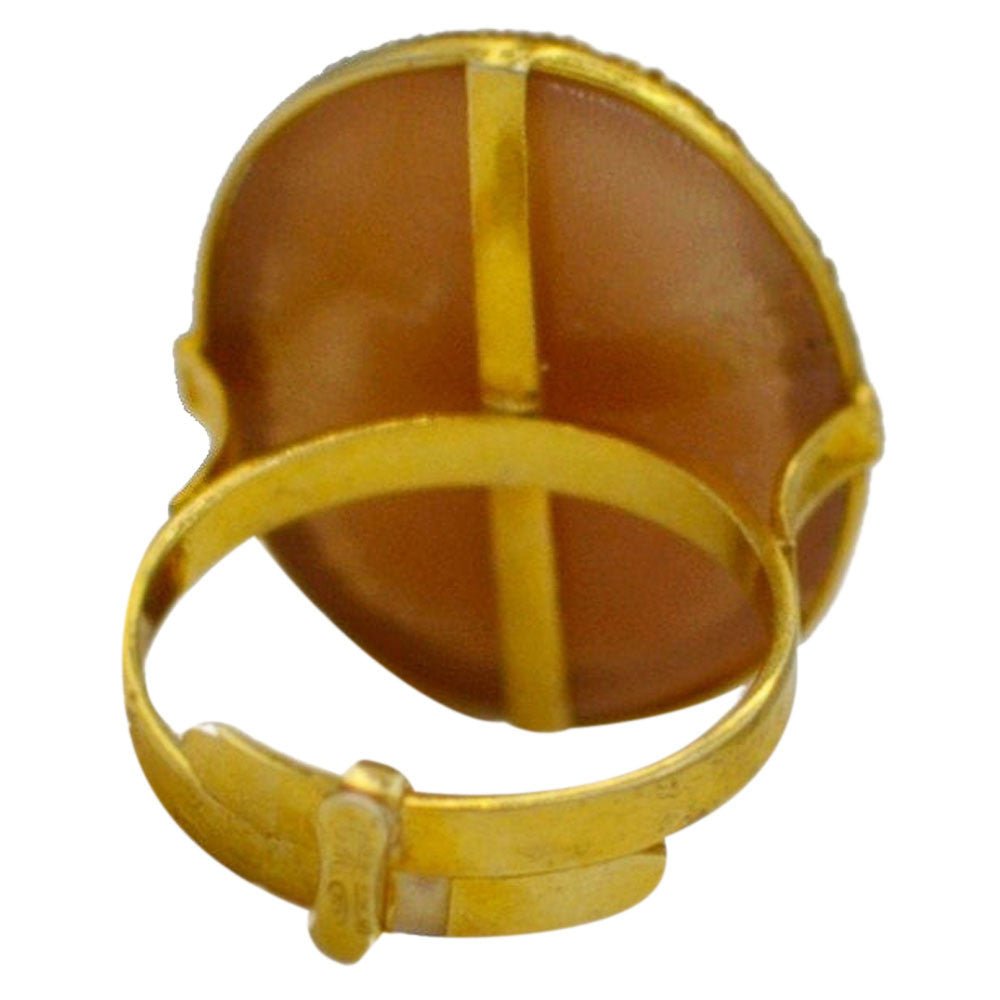 BAGUE CAMÉE ANCIEN EN OR 14 CARATS & ARGENT 925 | BIJOUX CAMEE - MY LITTLE VENDOME