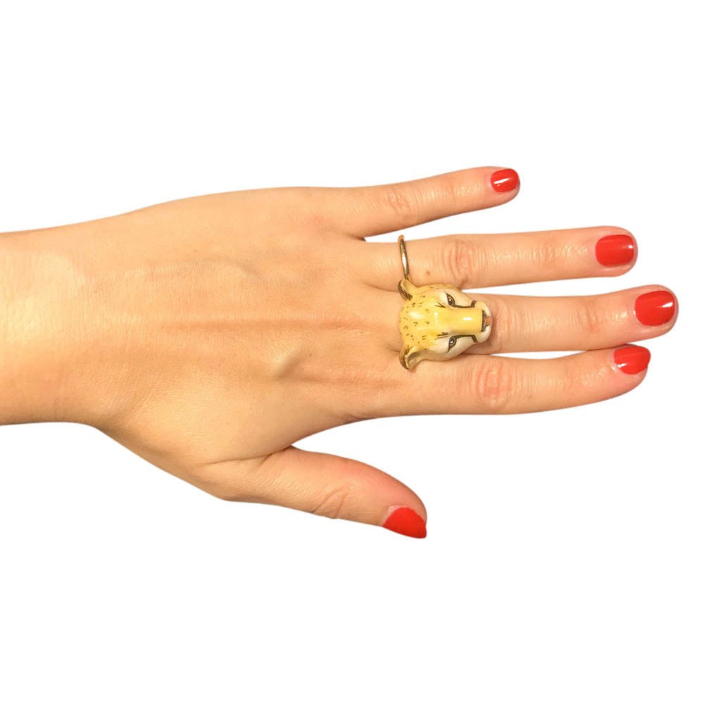 BAGUE GUEPARD , BAGUE FEMME, CADEAU FEMME FAIT MAIN - MY LITTLE VENDOME