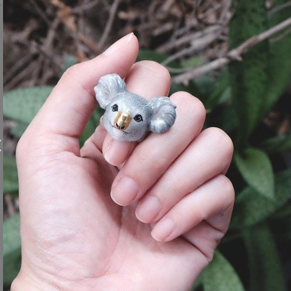 BAGUE KOALA ÉMAILLÉE - BAGUE ANIMAL - MY LITTLE VENDOME