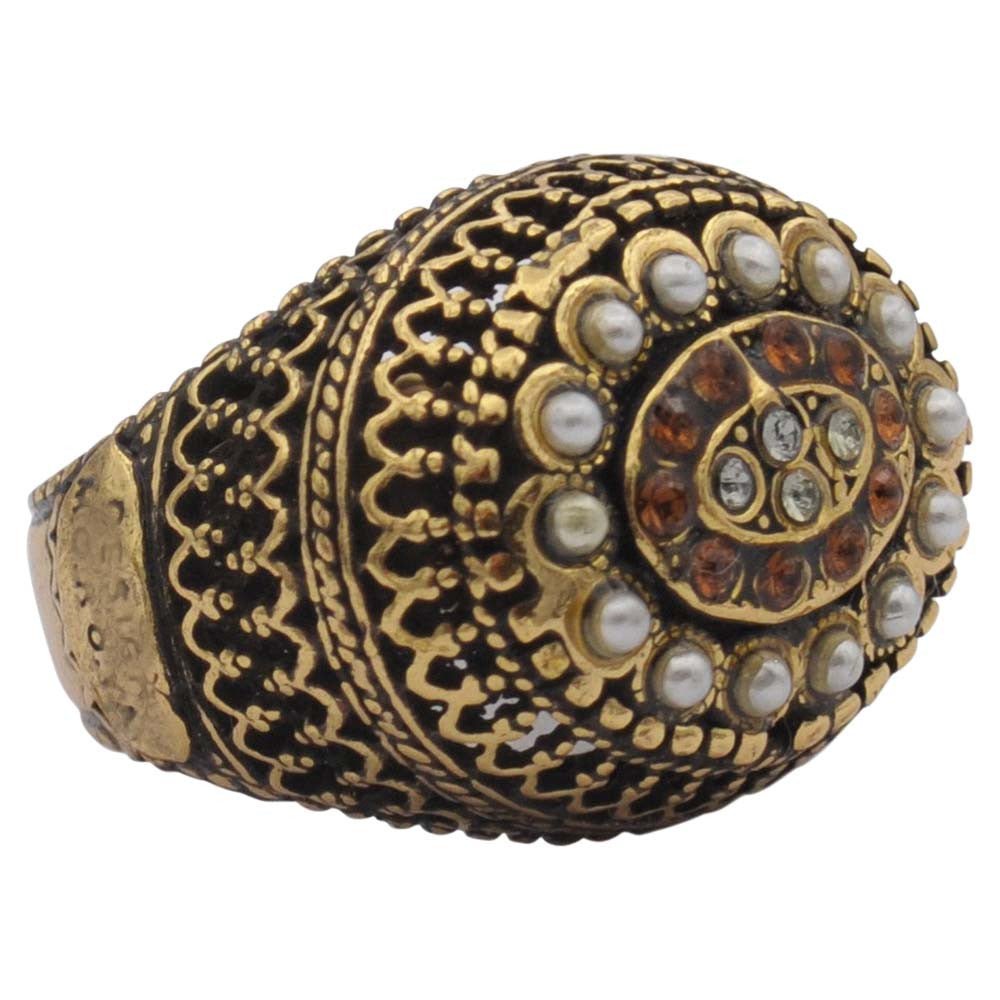 BAGUE PERLES & ARABESQUES CUIVRÉES - MY LITTLE VENDOME