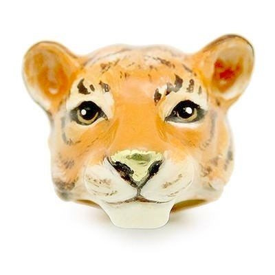 BAGUE TIGRE BAGUE ANIMAL ÉMAILLÉE A LA MAIN BAGUE ANIMAL - MY LITTLE VENDOME