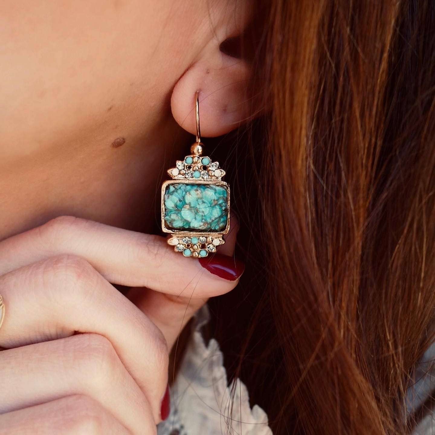 BOUCLE D'OREILLE ROSIERS - MY LITTLE VENDOME