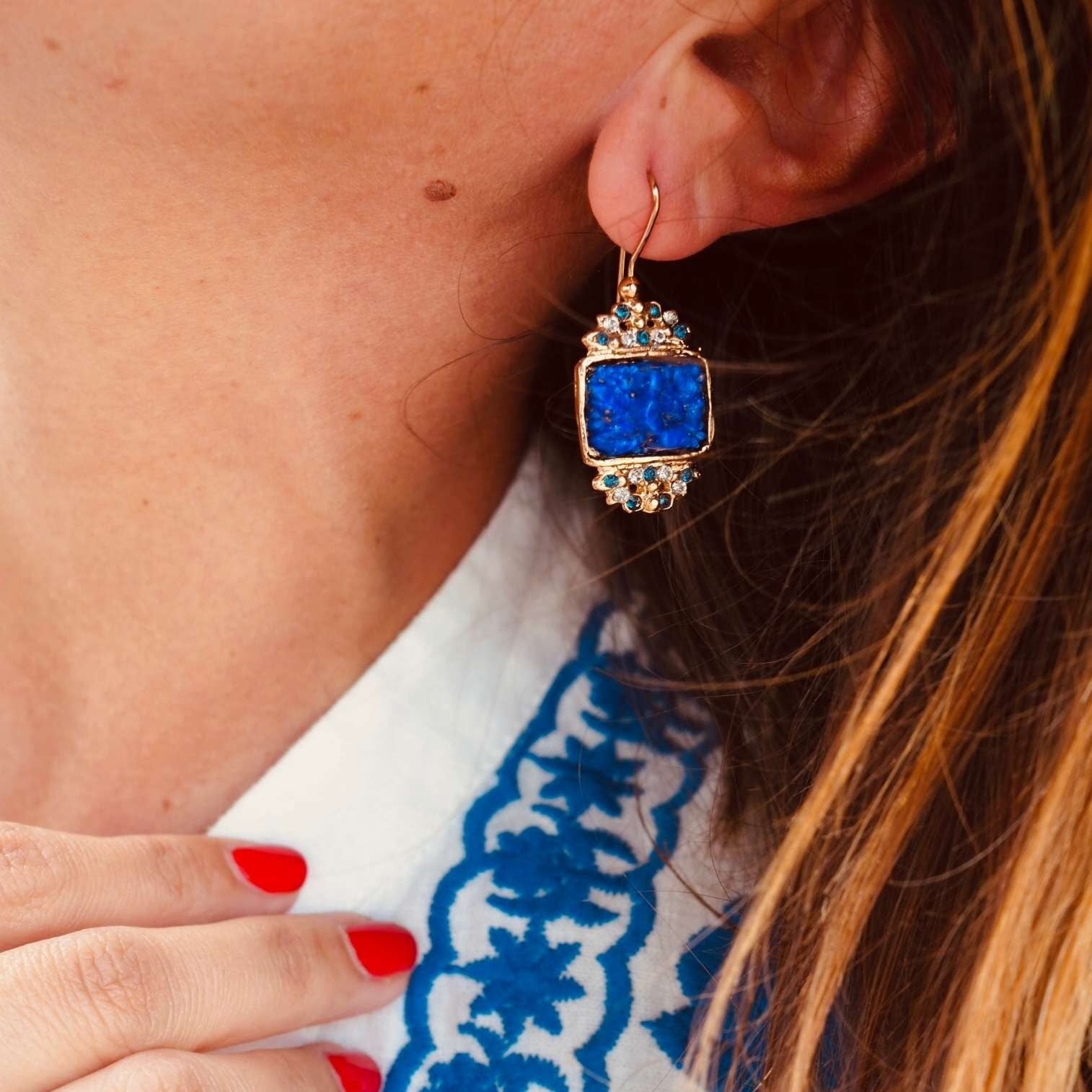 BOUCLE D'OREILLE ROSIERS - MY LITTLE VENDOME