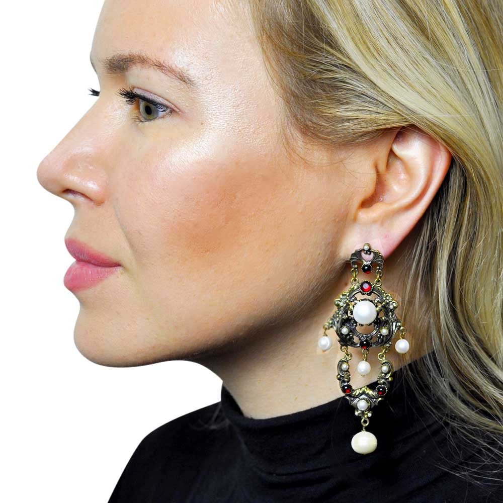 BOUCLES D'OREILLES ORIGINALES EN PERLE DE CULTURE - MY LITTLE VENDOME