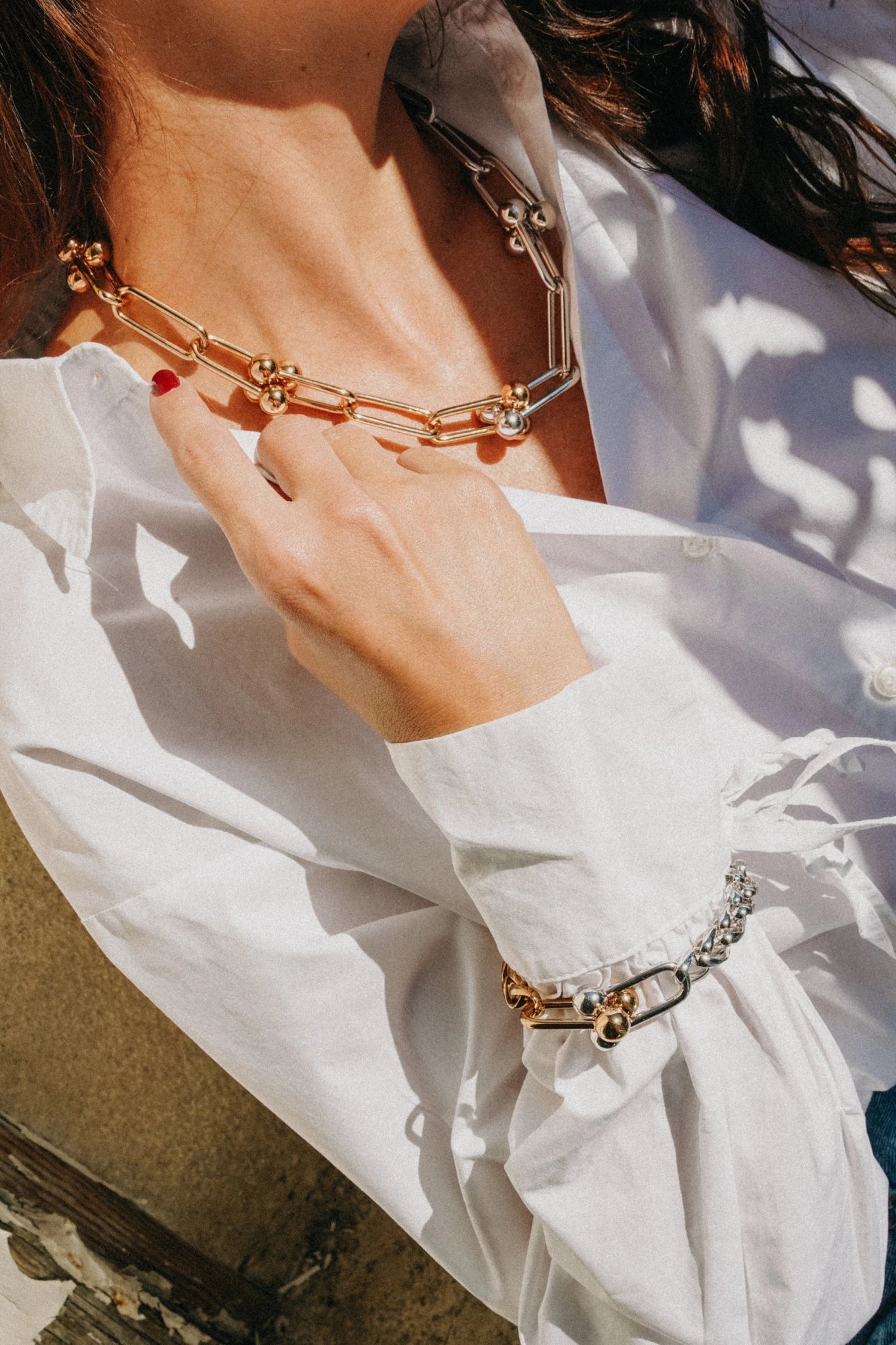 COFFRET ARC X MABILLON collier + bracelet — Édition Two - Tone - MY LITTLE VENDOME