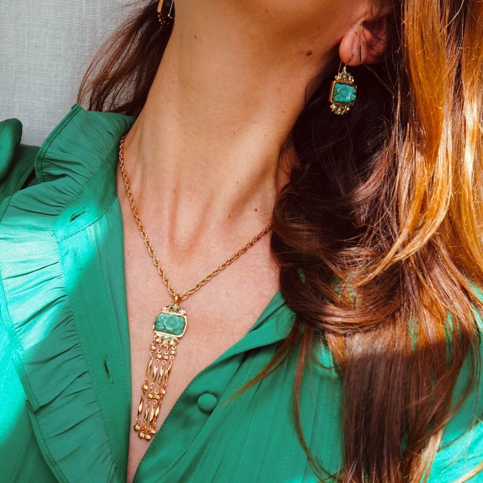 COFFRET ROSIERS Collier + boucles d'oreilles - MY LITTLE VENDOME